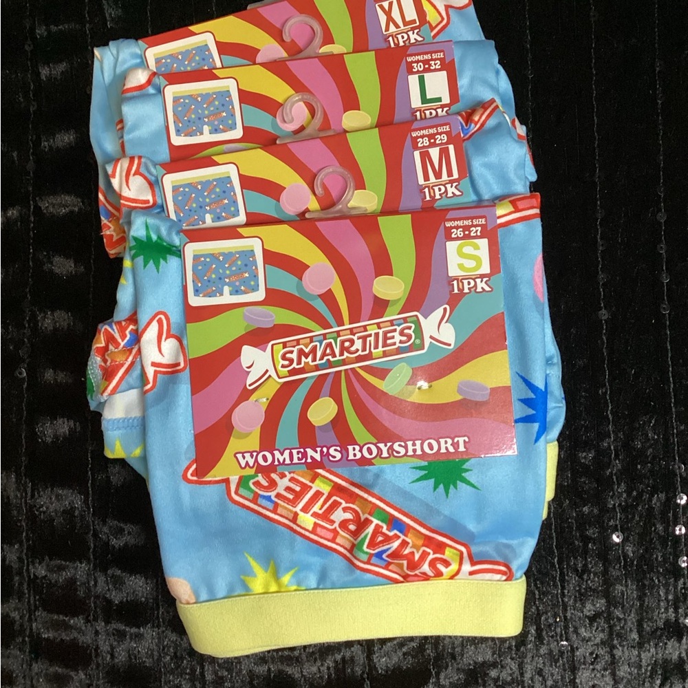 Smarties Boyshorts - Light Blue Candy Print - Various Sizes
